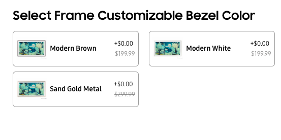 A screenshot of a price list